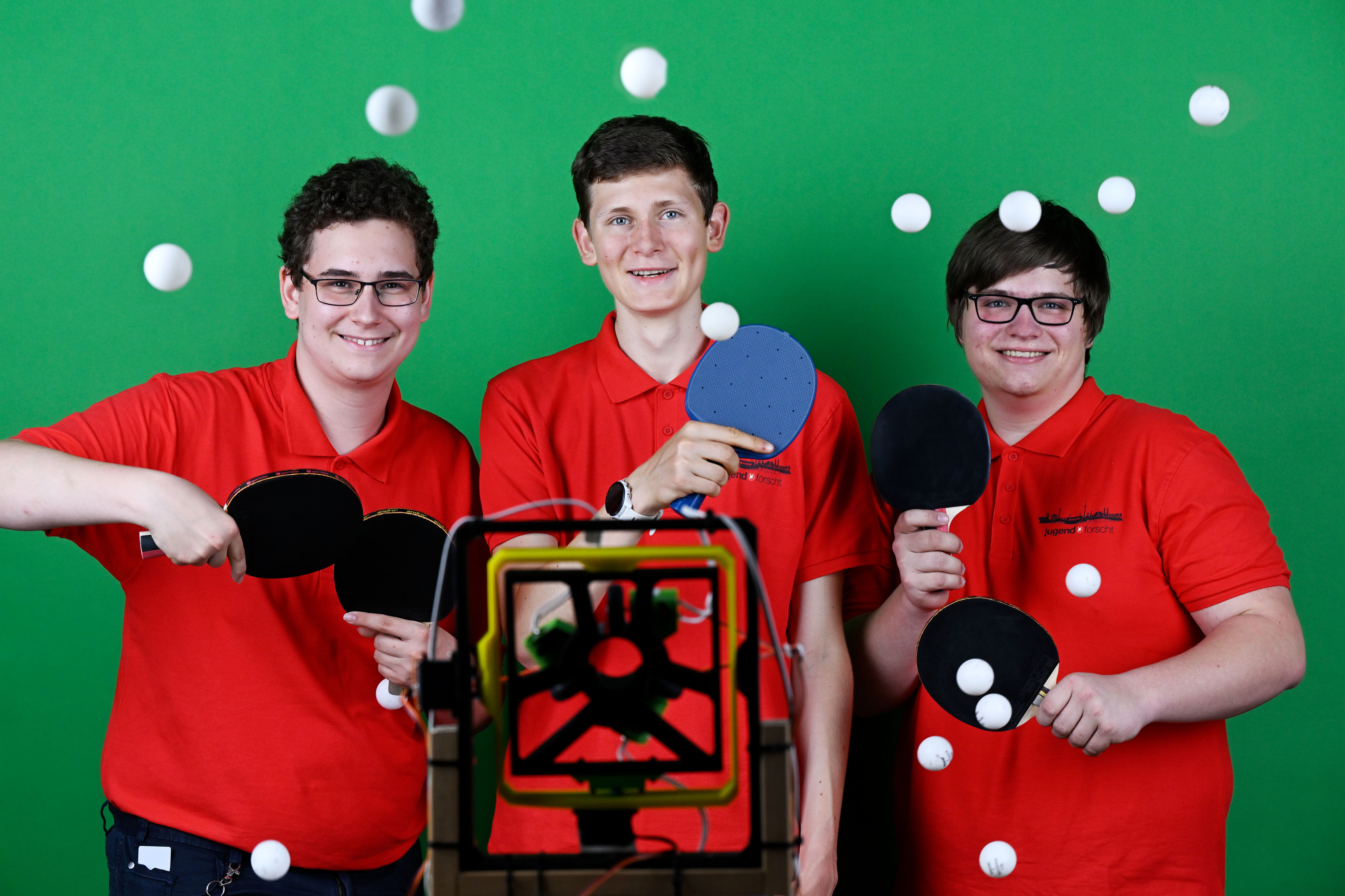 Robo-Spin-Ping Projekt beim Bundeswettbewerb